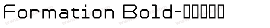 Formation Bold字体转换